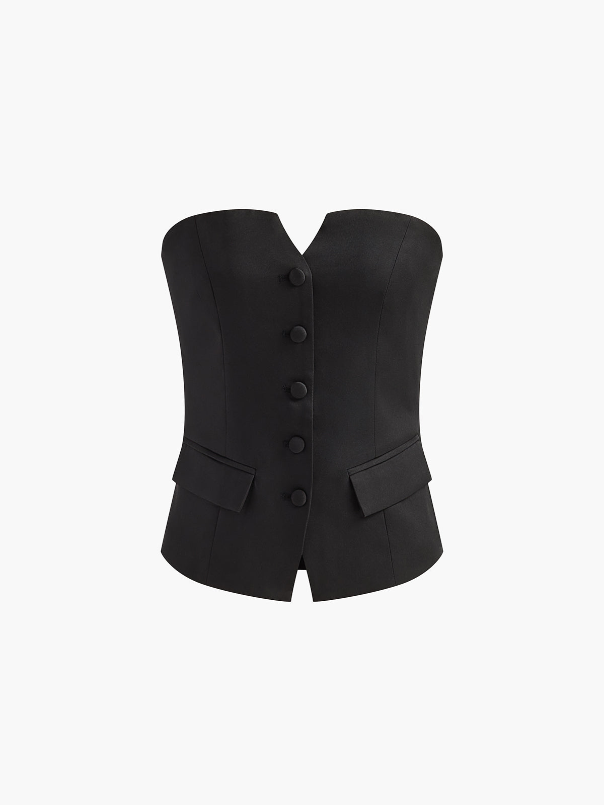 Düz Omuz Açık Bölünmüş Etek Takımı