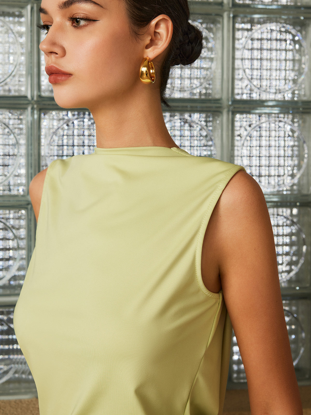 Pliseli Sırtı Açık Atlet