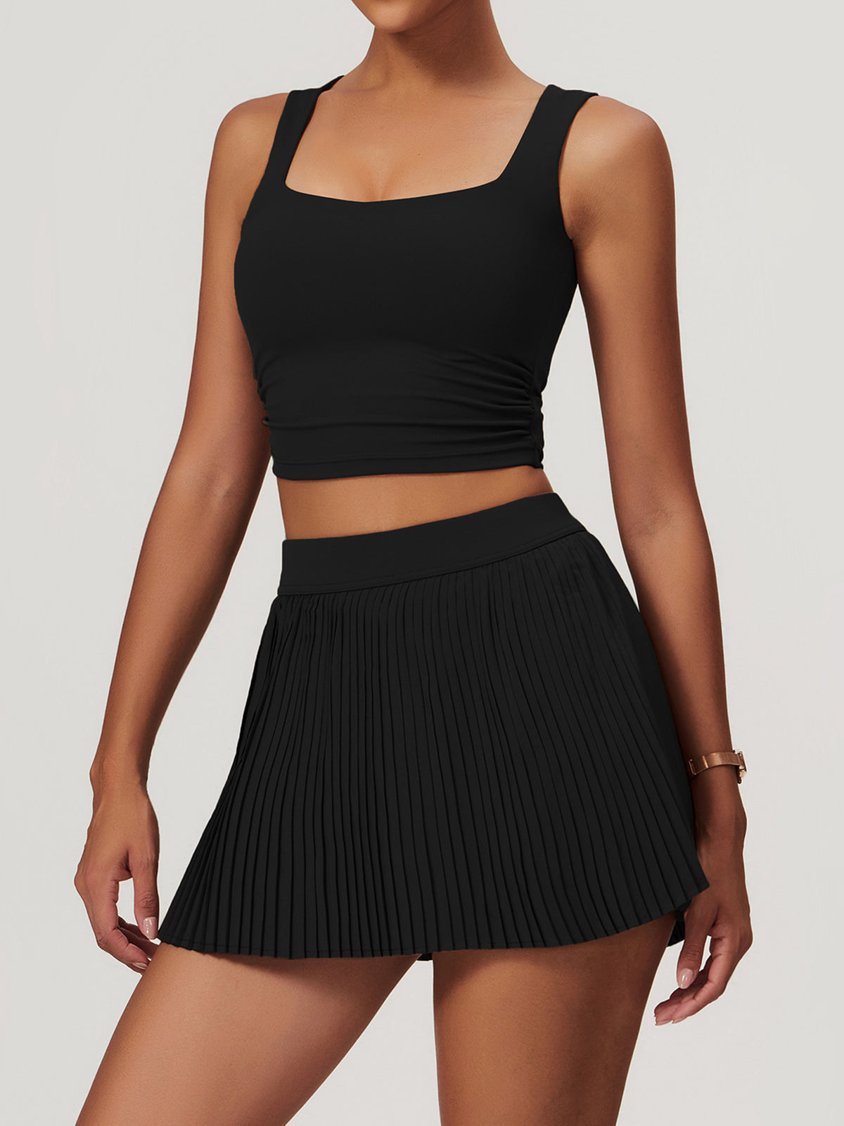 Düz Jersey Aktif Tank Top