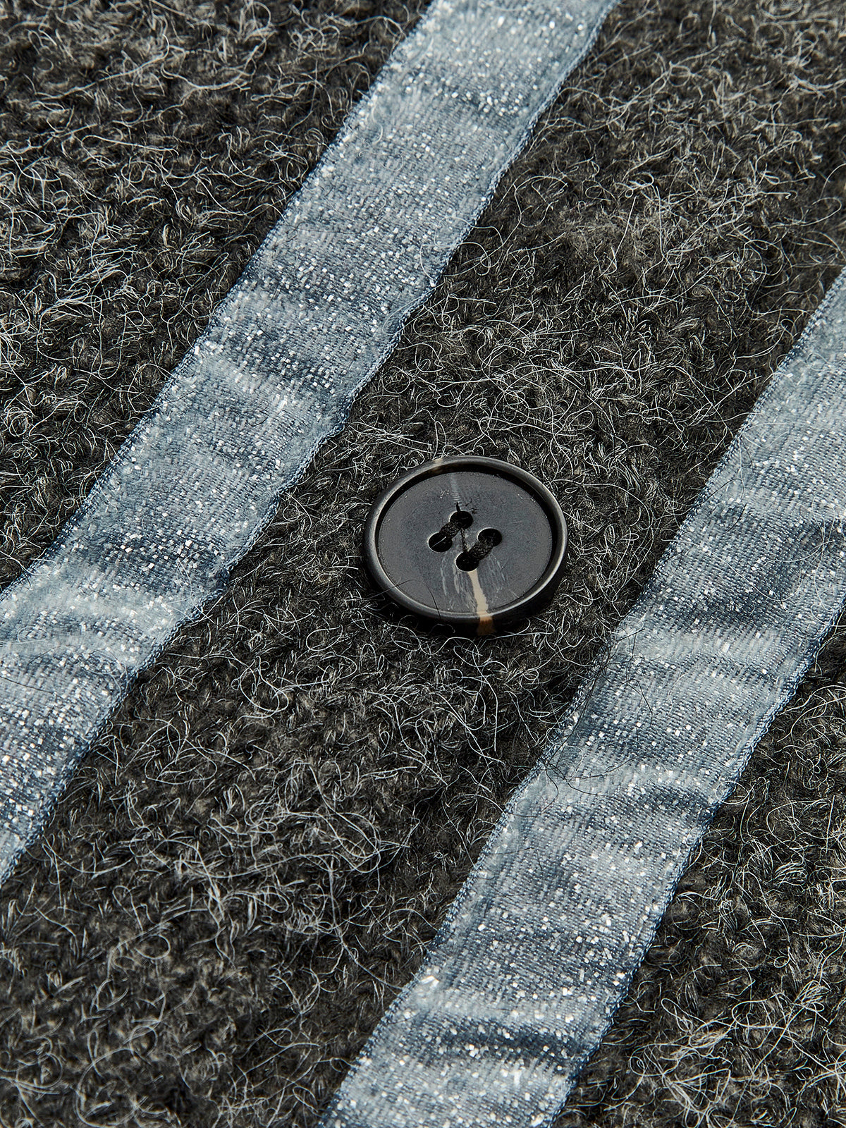 Kaburgalı Rahat Panelli Kardigan