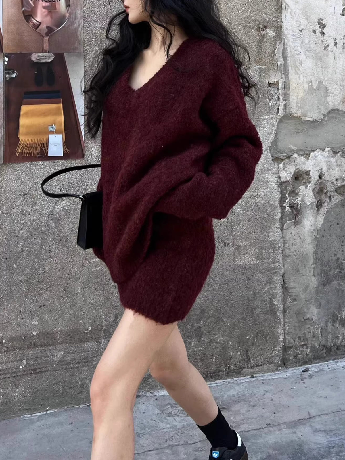 V Yaka Minky Kazak Etek Takımı