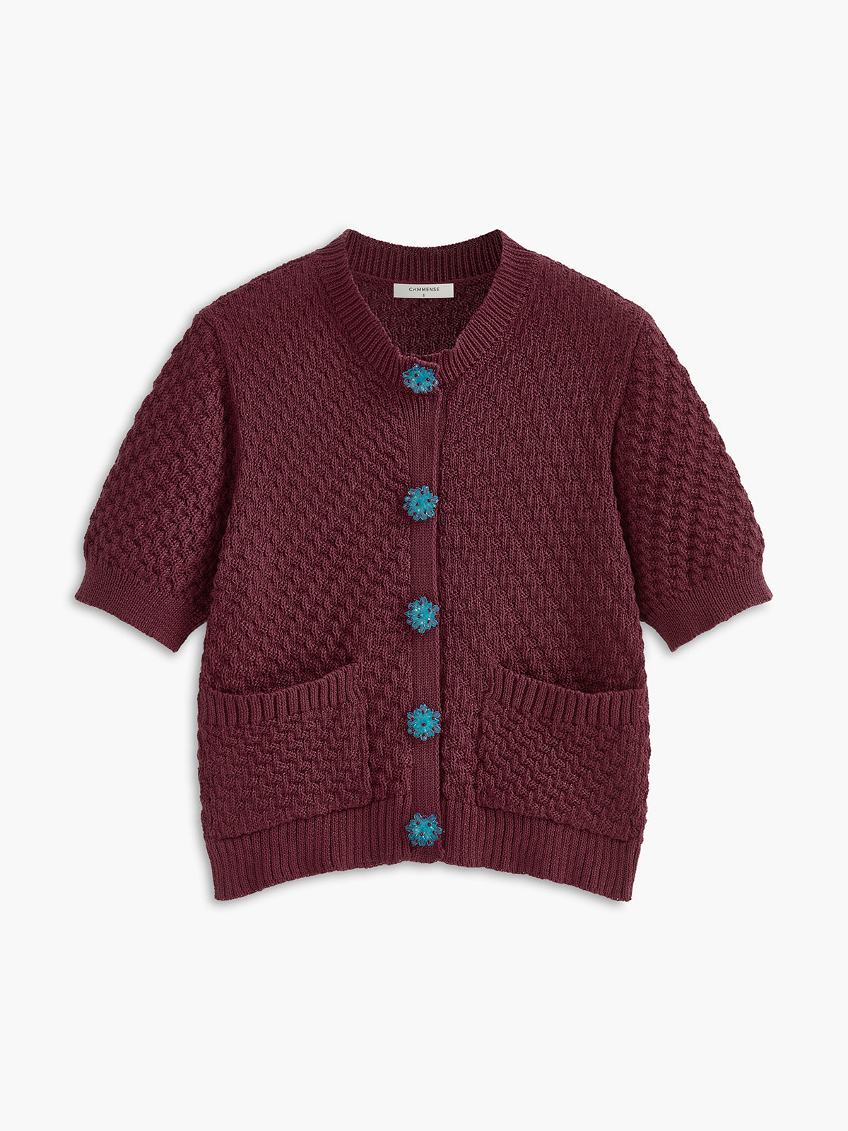 Düğme Detay Cepler Fit Cardigan