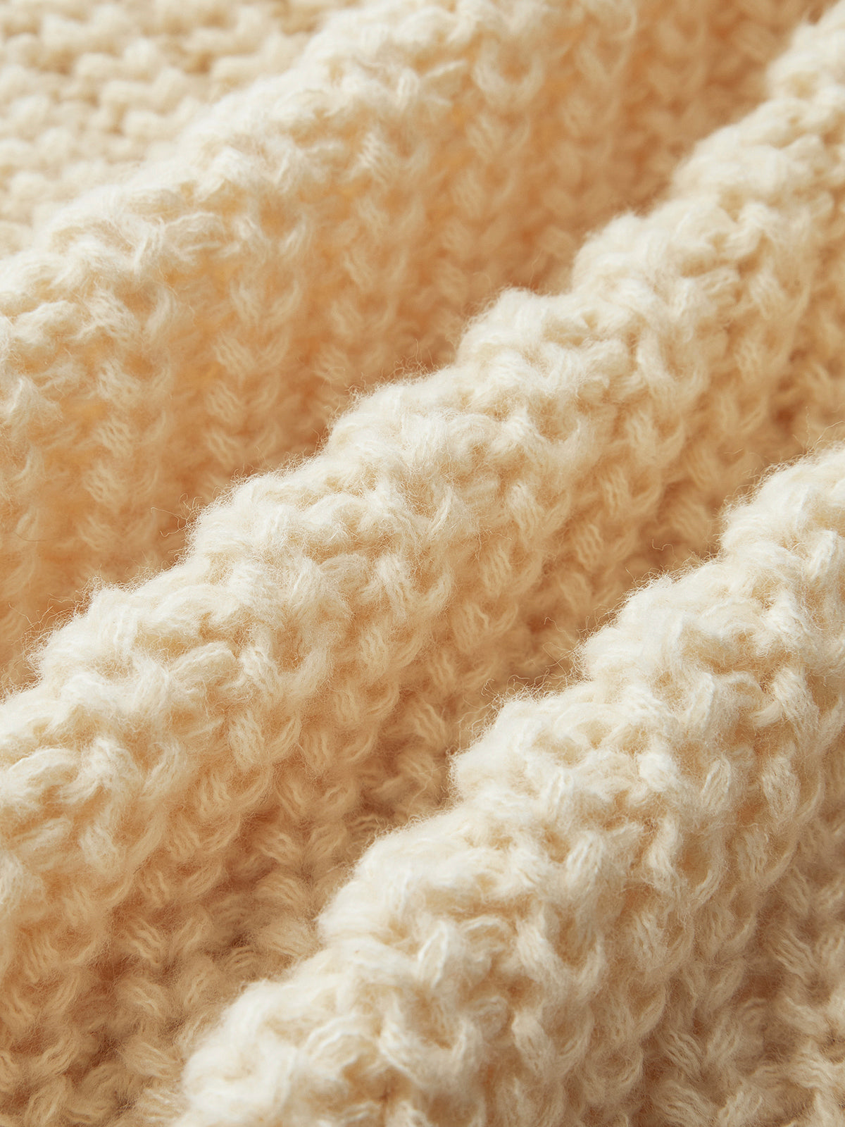 Düz Düğmeli Kalın Hırka