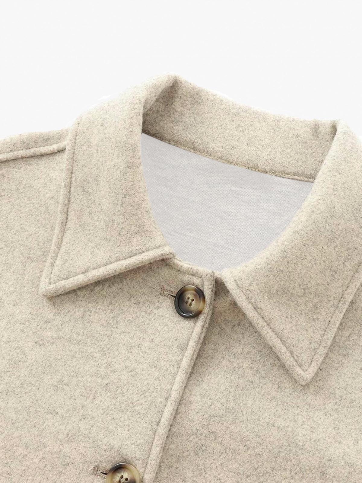 Şık Göğüslü Yaka Ceket