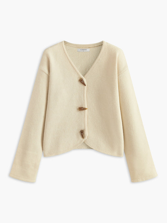 Romance Düğmeli Drapeli Hırka