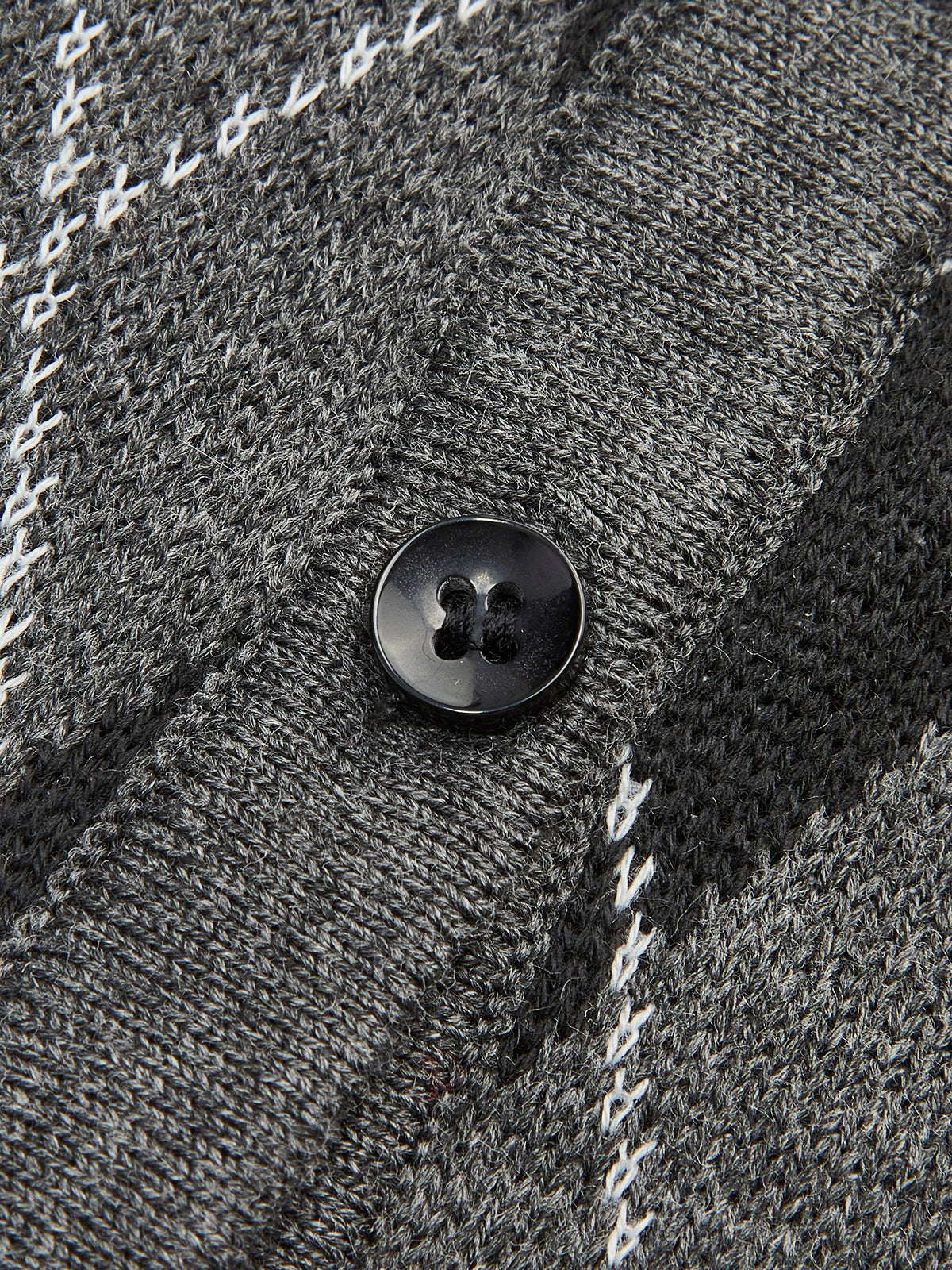 Eşkenar Dörtgen Desenli Kemer Düğmeli Hırka