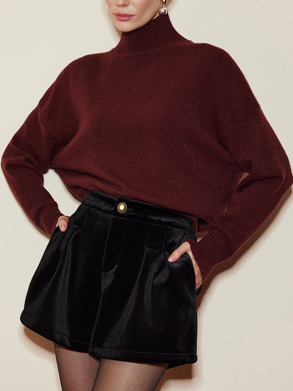Şık Balıkçı Yakalı Sweatshirt