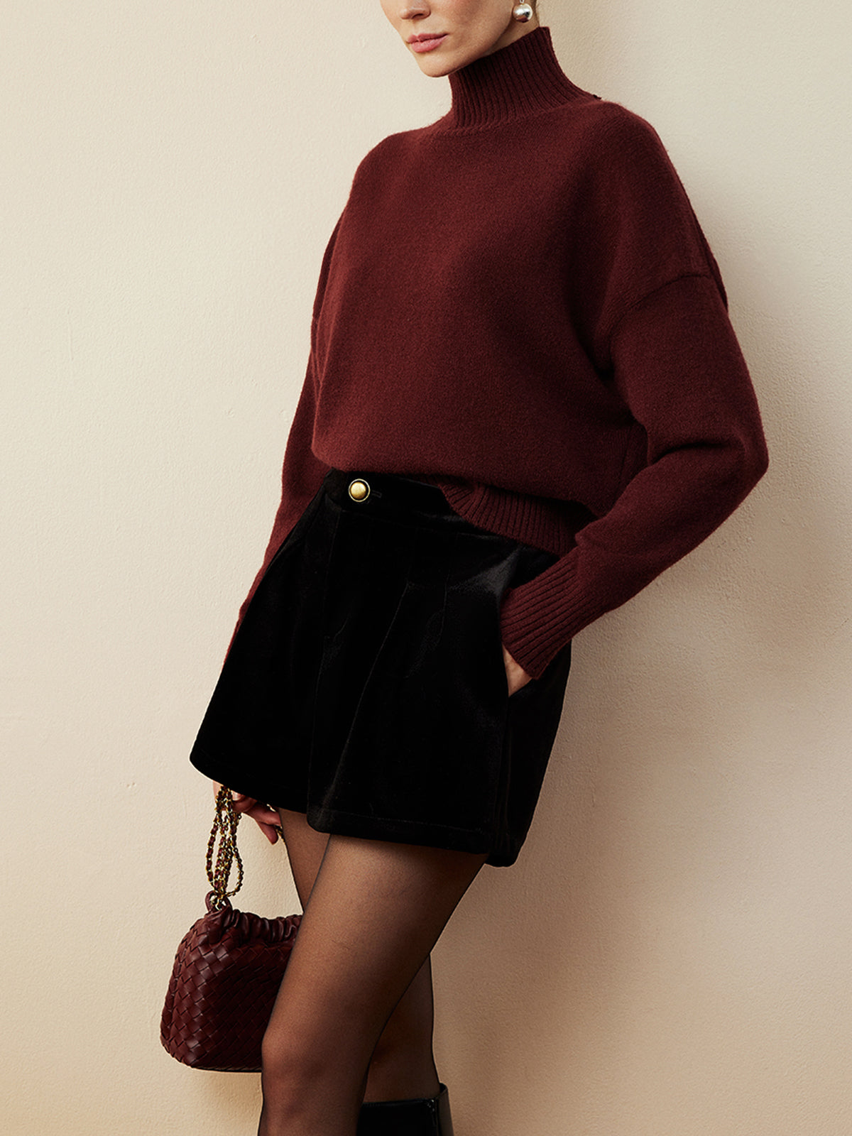 Şık Balıkçı Yakalı Sweatshirt