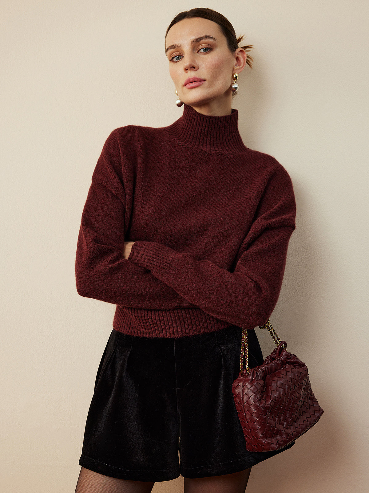 Şık Balıkçı Yakalı Sweatshirt
