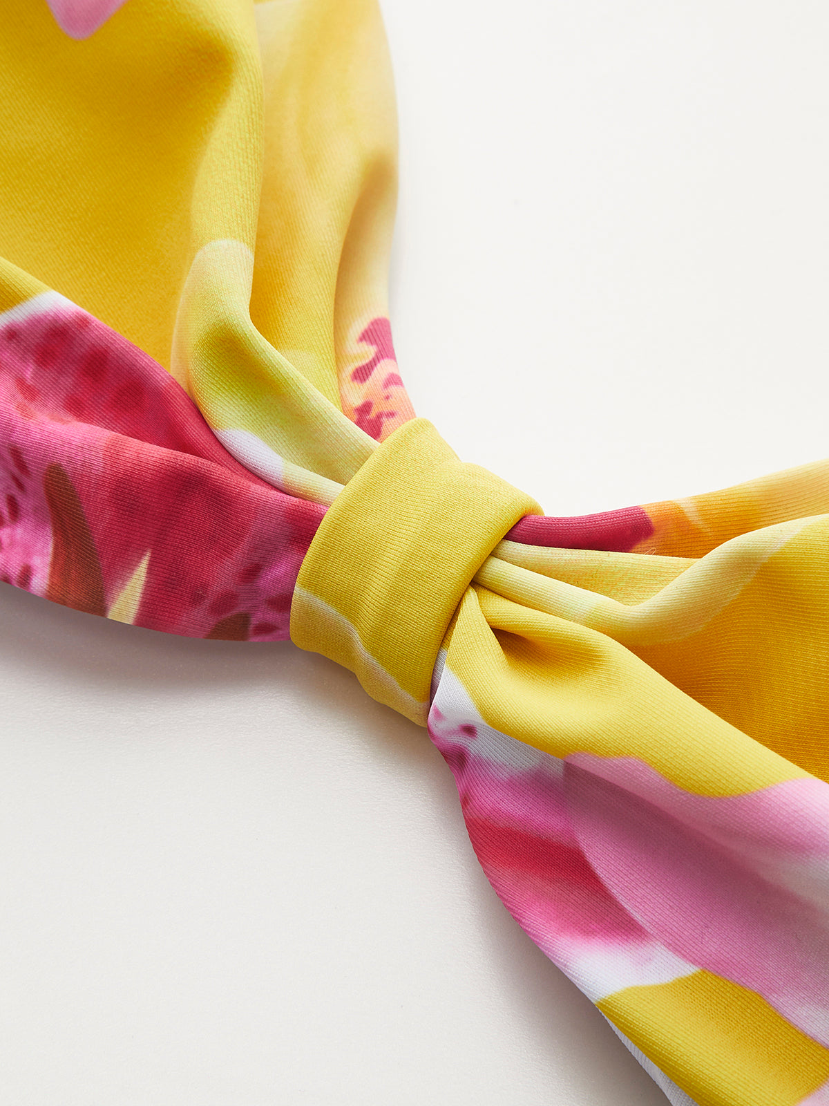 Jersey Çiçek Desenli Bikini Takımı