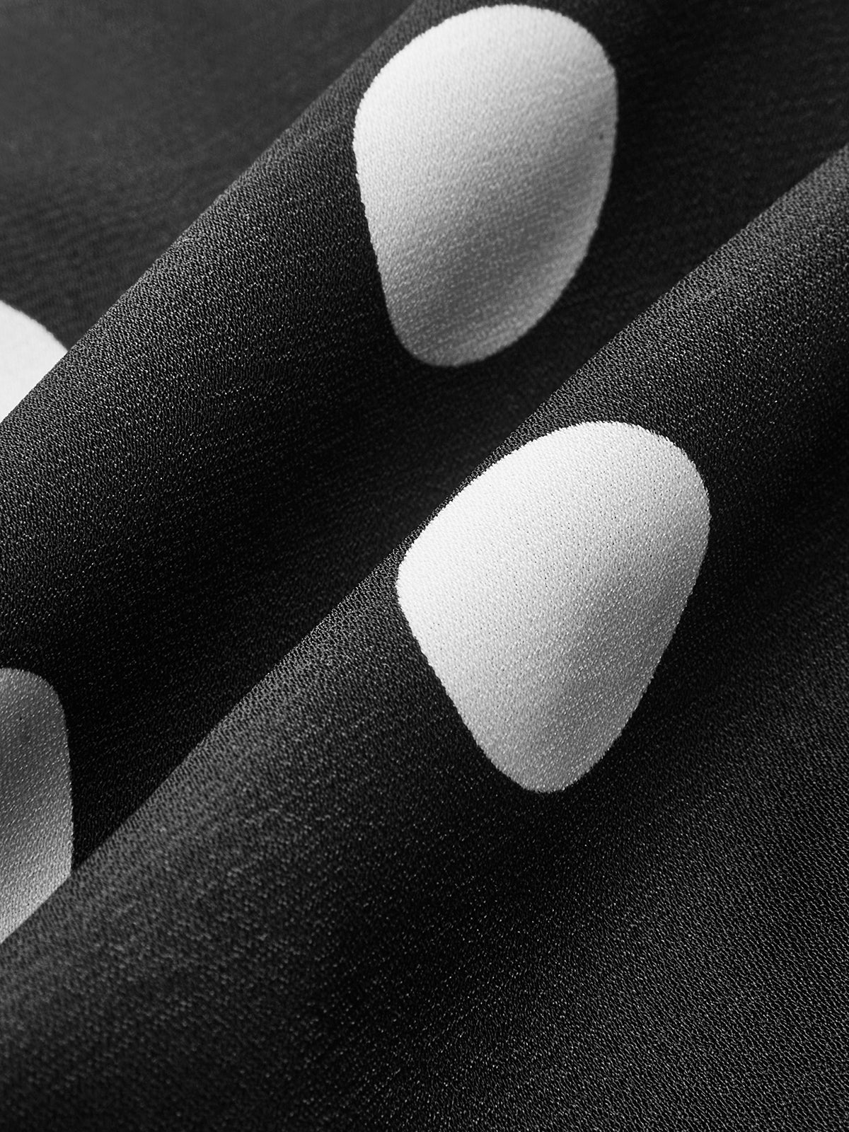 Tek Omuz Polka Dot Peplum Elbise