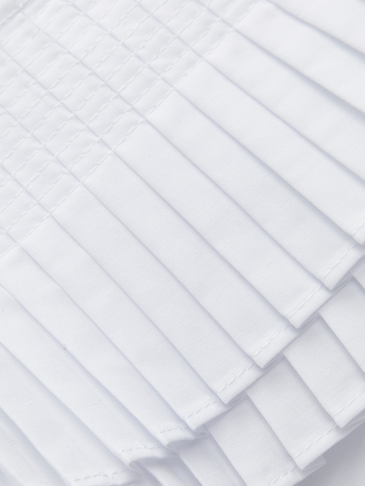 Pliseli V Yaka Düğme Detaylı Üst