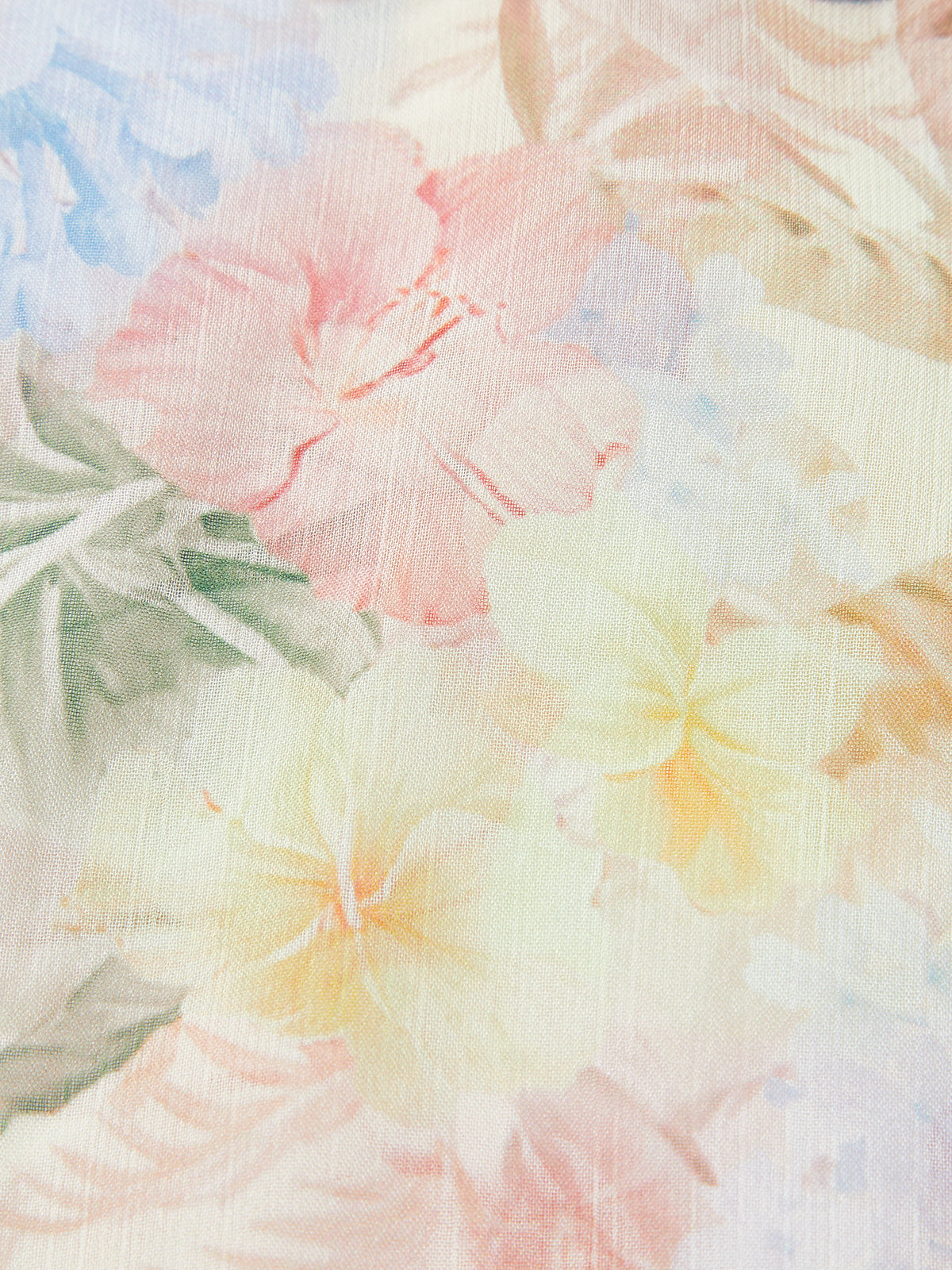 Çiçek Desenli Üç Parça Şort Takımı Kemerli