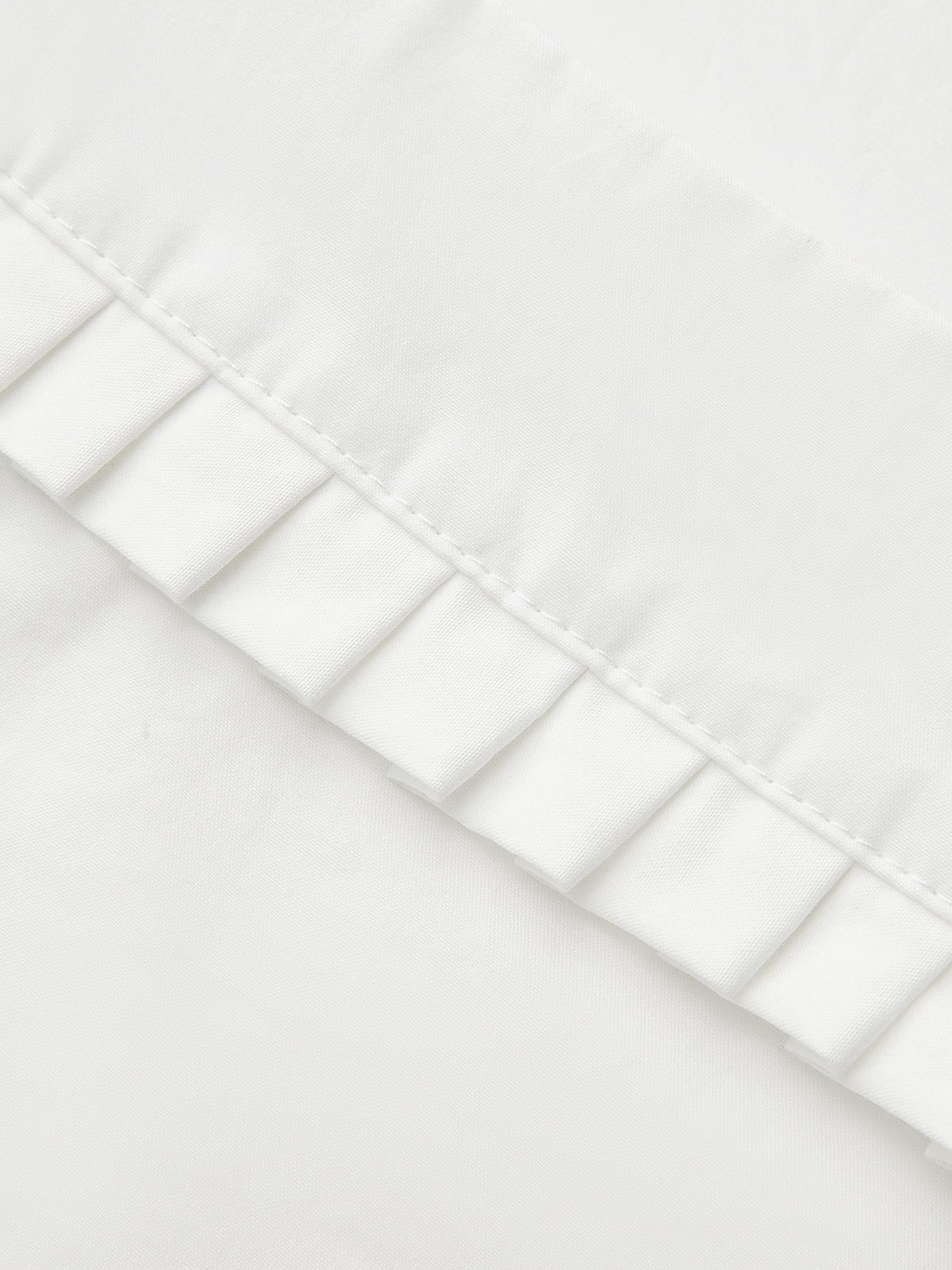 Pliseli Kare Yaka Düğmeli Üst