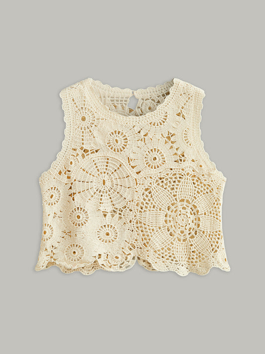 İşlemeli Tığ İşi Üst