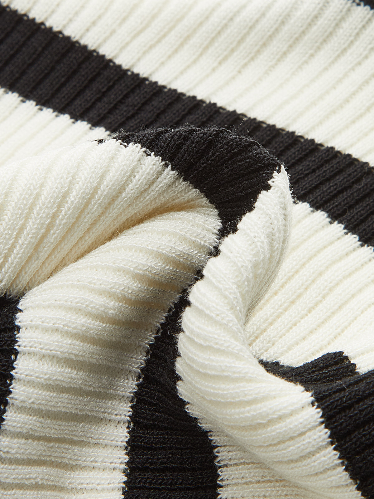 Çizgili Örgü Halter Kısa Üst