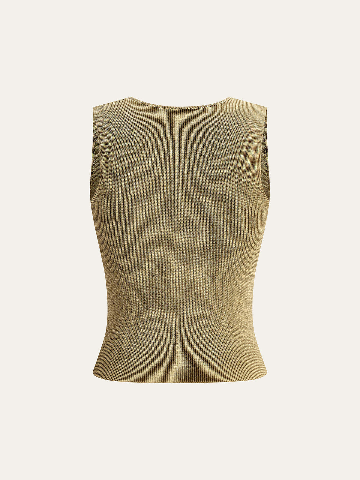 Örgü Büküm Önlü Tank Top