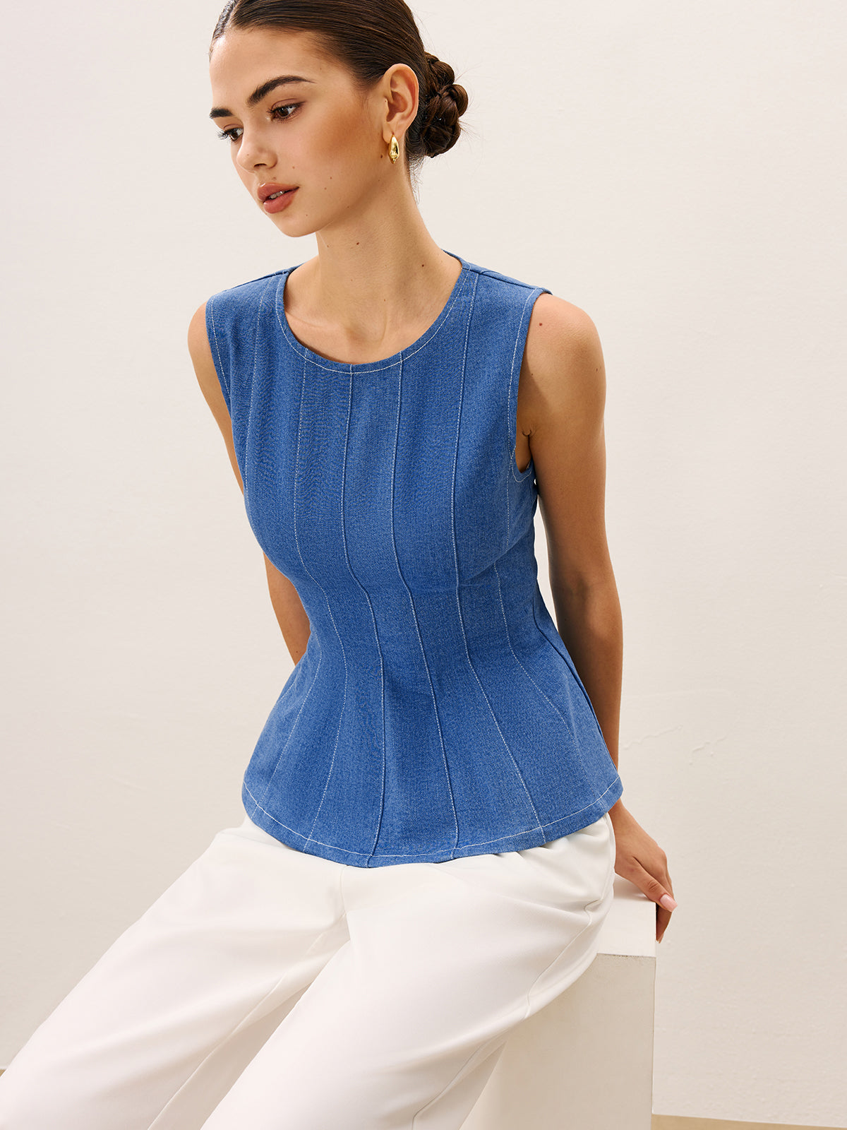 Kot Peplum Üst