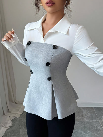 2'Si 1 Arada Houndtooth Polo Gömlek