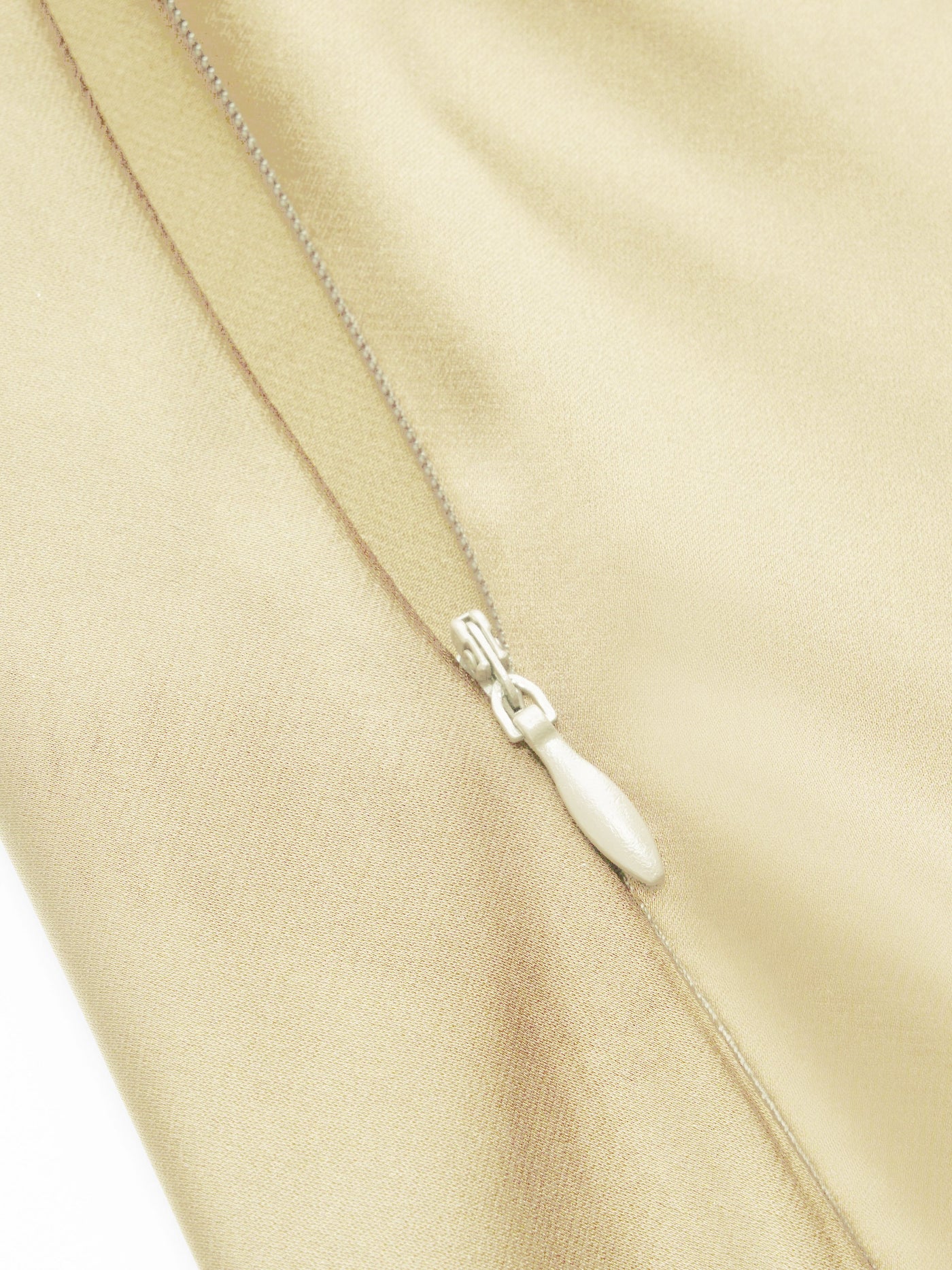 Vestido maxi satinado halter con espalda descubierta - Amarillo claro - imagen 8