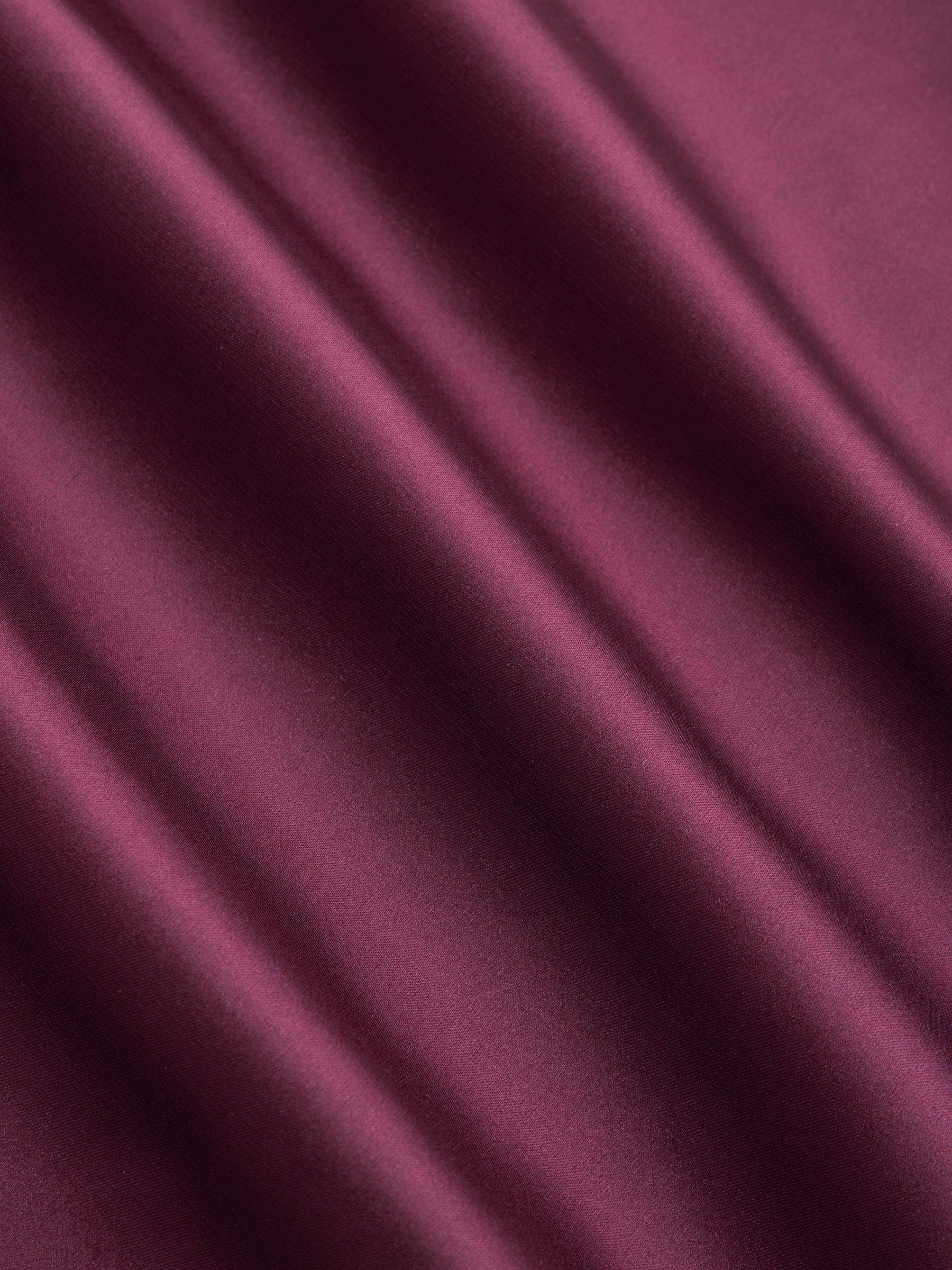 Vestido maxi satinado halter con espalda descubierta - Burdeos - imagen 3
