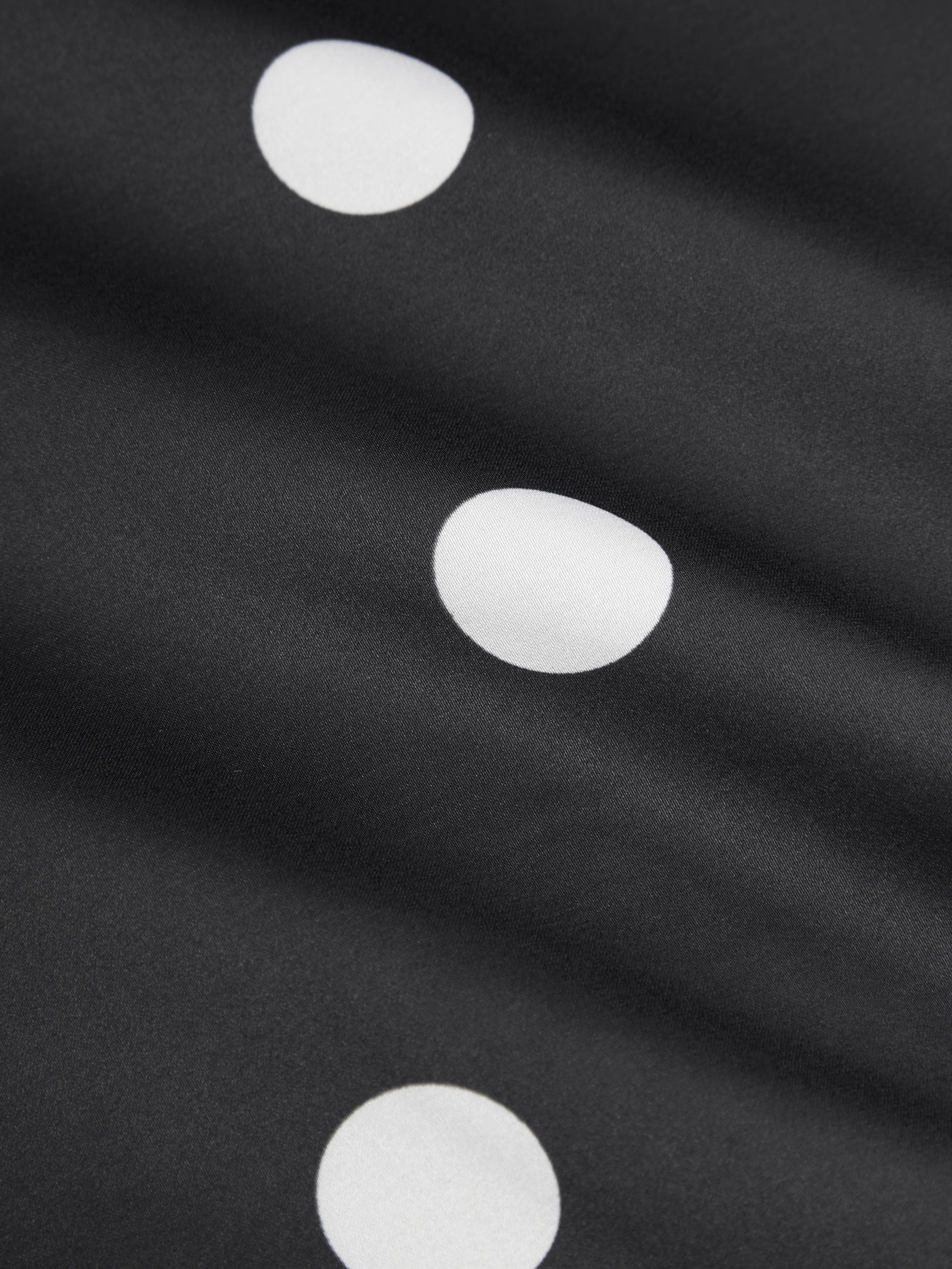 Vestido maxi satinado halter con espalda descubierta - Negro y blanco - imagen 2