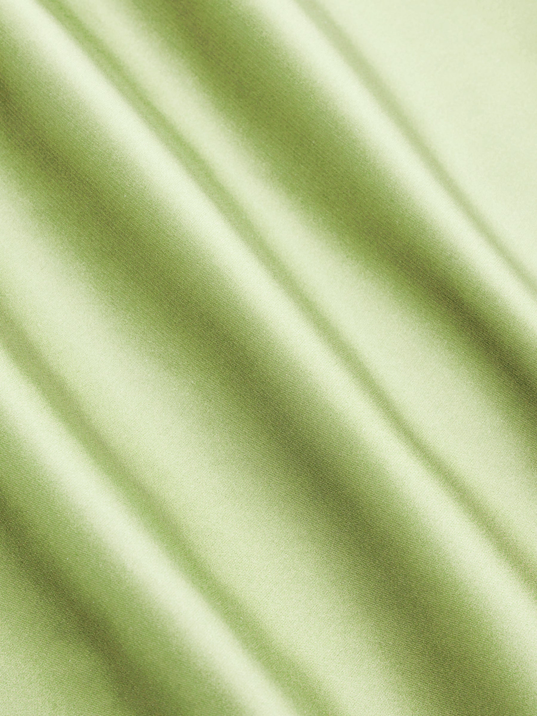 Vestido maxi satinado halter con espalda descubierta - Verde claro - imagen 2