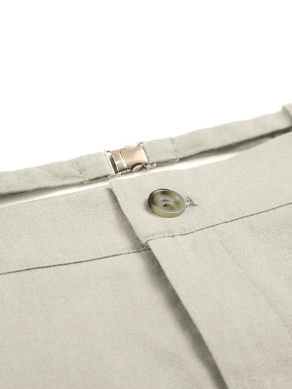 Kolsuz Düğmeli Yaka Bağcıklı Etek Takımı