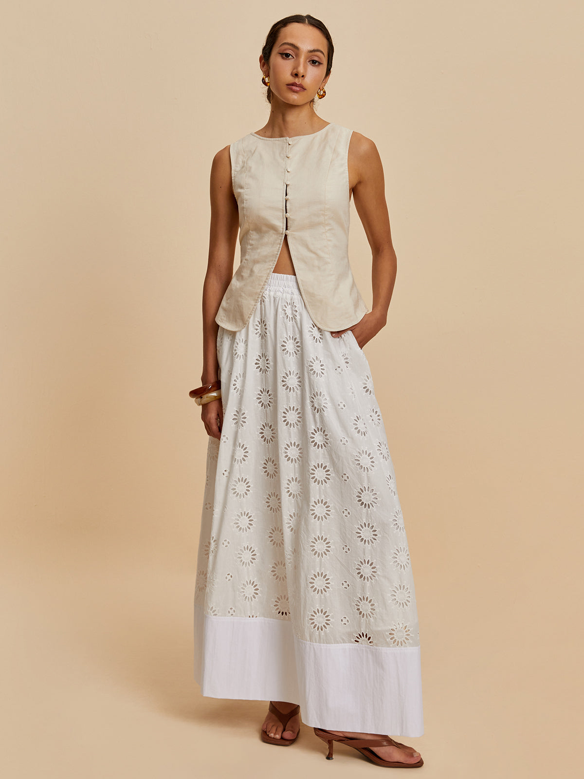 Pamuk & Keten Günlük Yelek