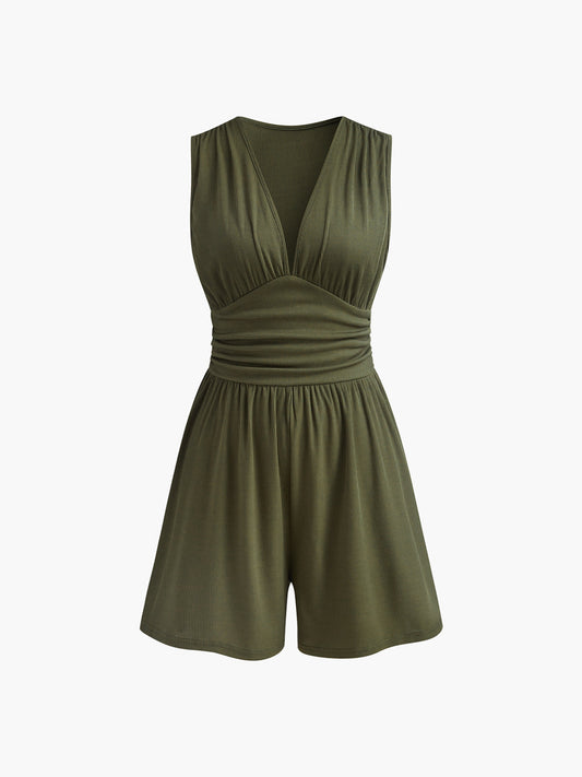 Kolsuz V Yaka Ribanalı Tulum