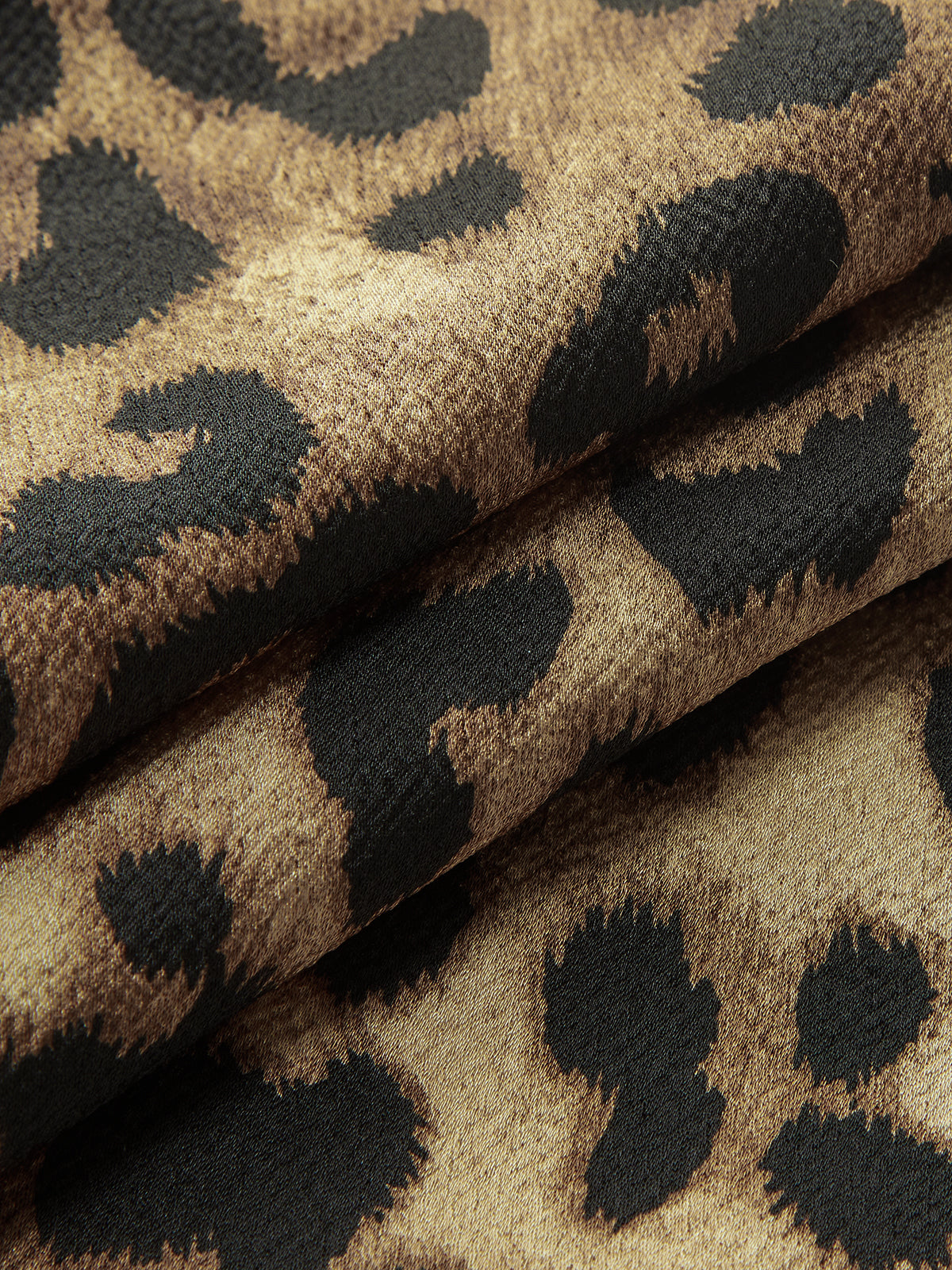 Leopar Desenli Askılı Kısa Elbise