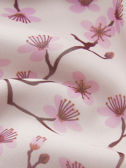 V Yaka Kesik Volanlı Elbise