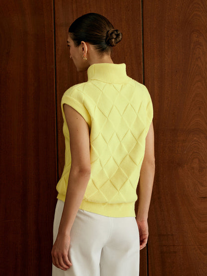 Turtleneck Diamond Kazak Yelek