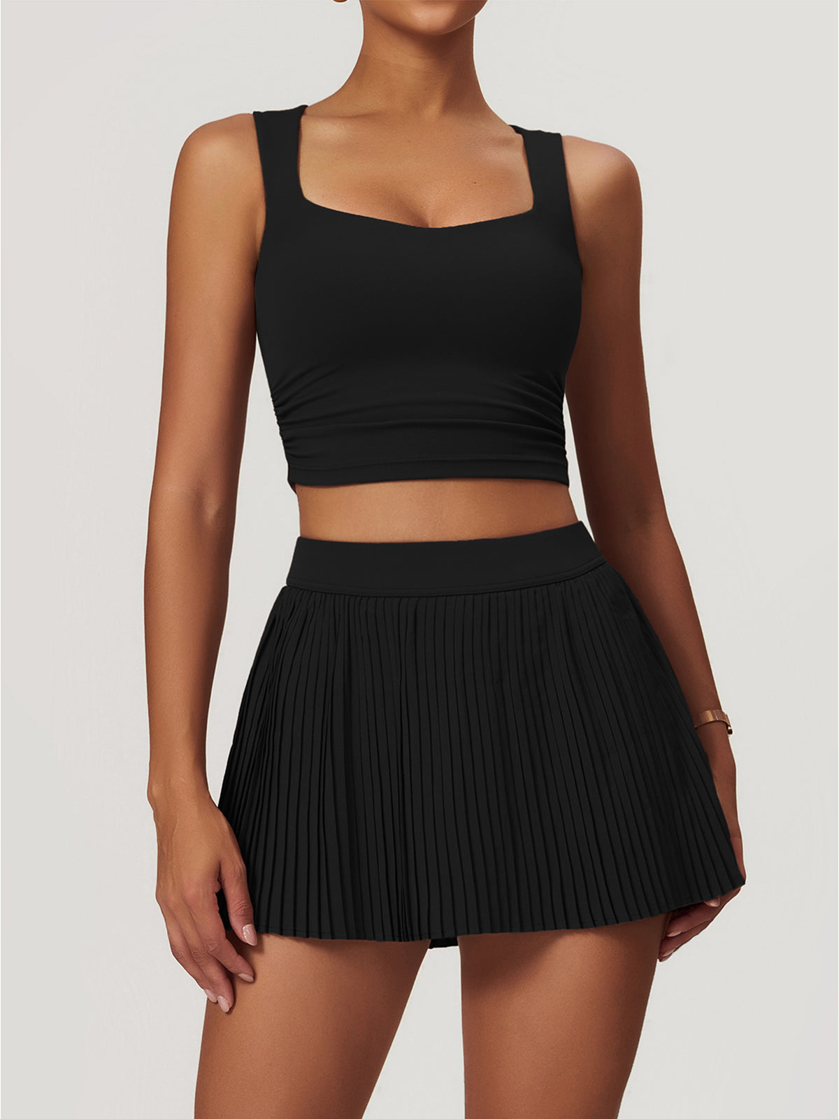 Düz Jersey Aktif Tank Top