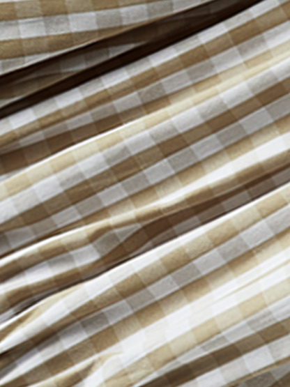 Kabarık Büzgülü Ekose Tüp Üst