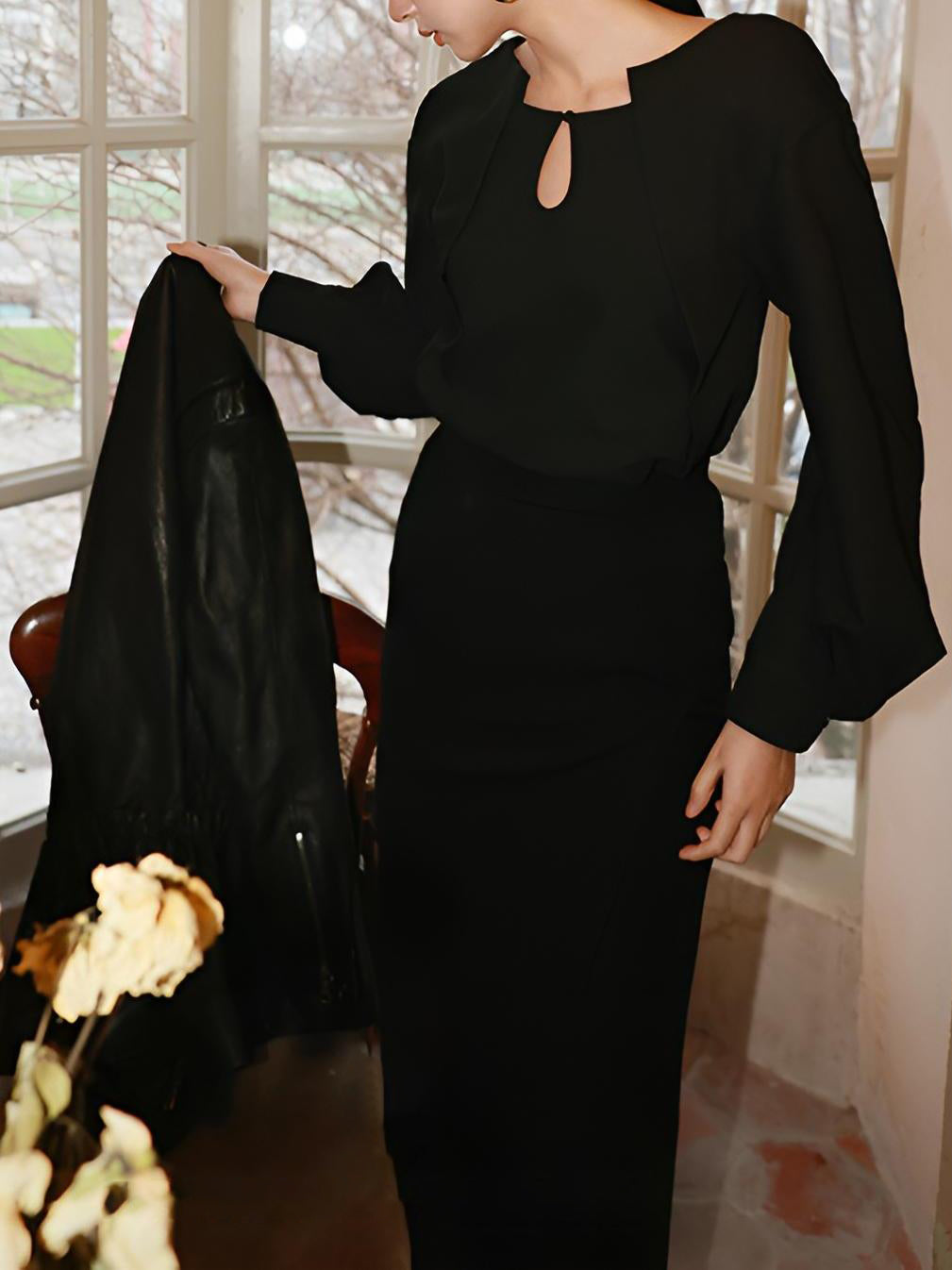 Düğmeli Kesim 2'Si 1 Arada Bluz