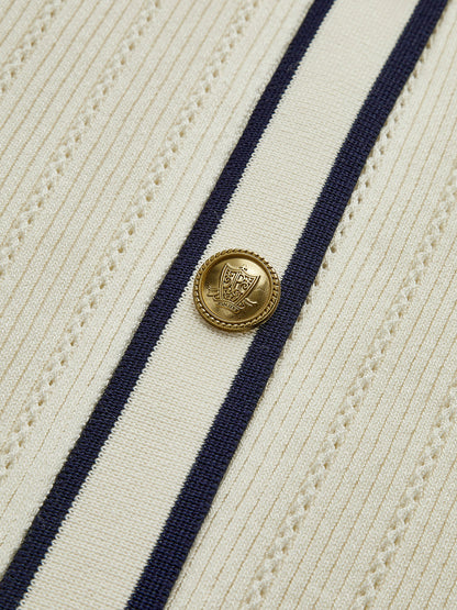 V Yaka Kontrast Kesim Kemerli Kazak Elbise