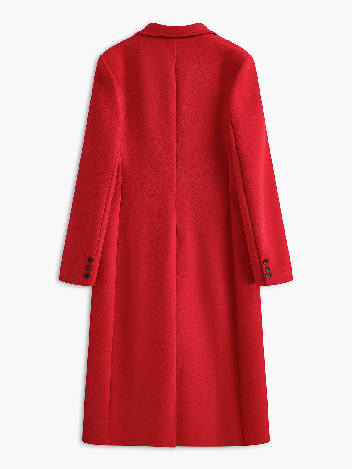 Essential Tweed Yün Uzun Palto