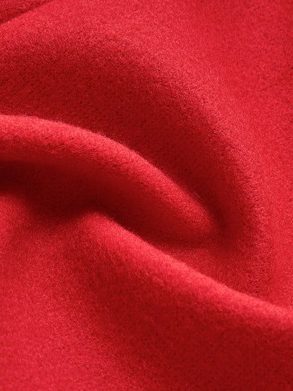 Essential Tweed Yün Uzun Palto