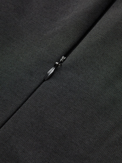 İki Tonlu Panelli Pileli Elbise