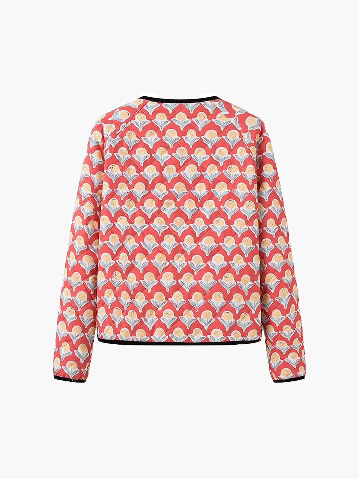 Kontrast Boru Bağcıklı Ceket