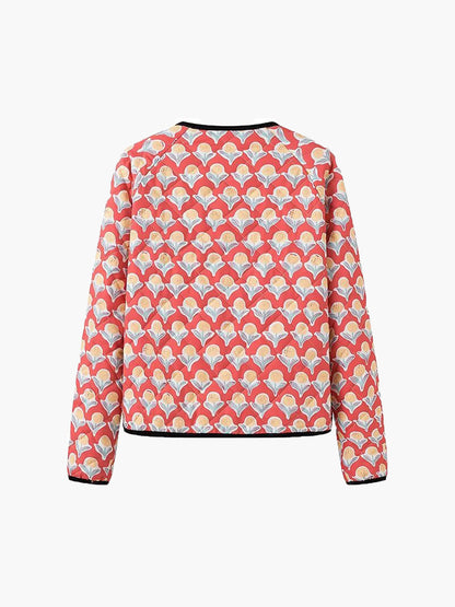 Kontrast Boru Bağcıklı Ceket