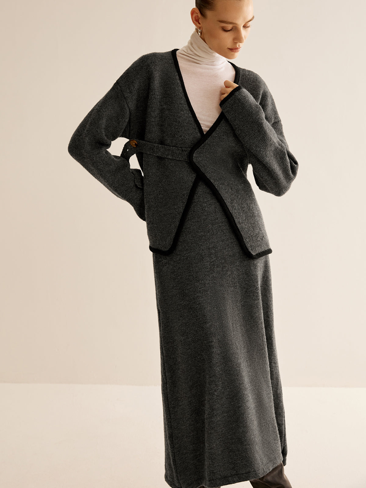 Kontrast Yan Borulu Kemerli Kazak Koordinatları