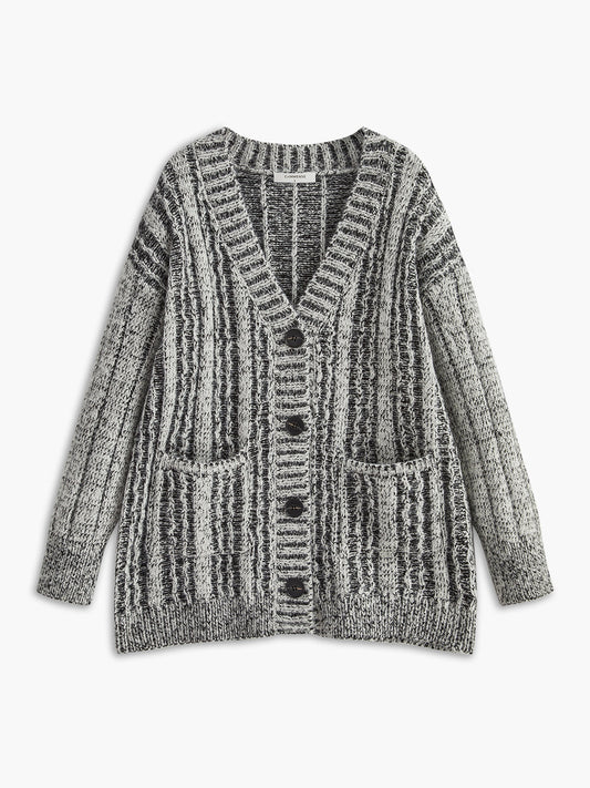 Vintage Cepli Bol Örgü Dış Giyim