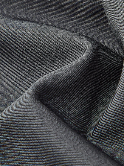 Kontrast Kesimli Pileli Drapeli Pantolon