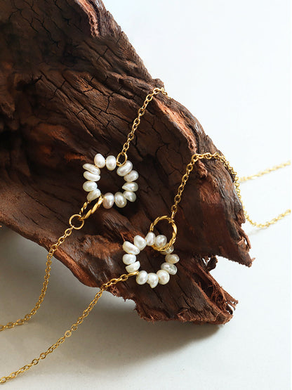 Oval Tatlı Su İncisi Kolye Ucu