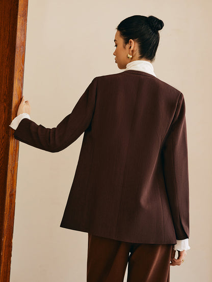 Kemersiz Utility V Yaka Blazer