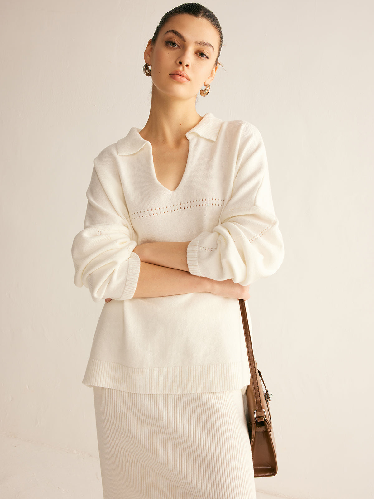 Minimalist Örme Midi Etek Takımı