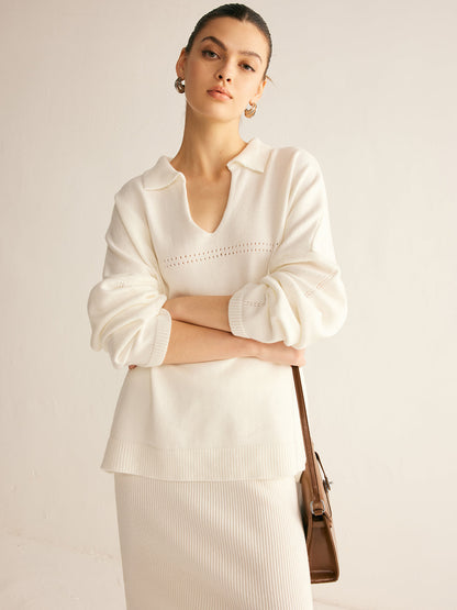 Minimalist Örme Midi Etek Takımı