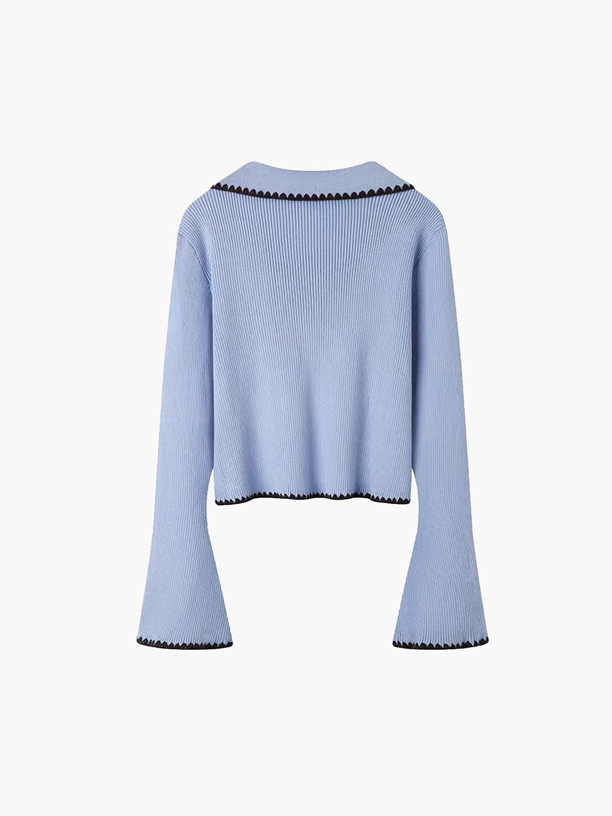 İşlemeli Yakalı Hırka